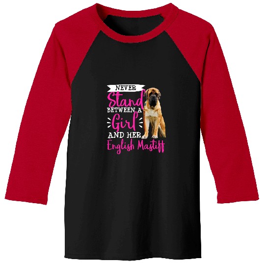 English Mastiff Pet Dog Mom Dad Owner Funny Gift Idea Him her Baseball Tees