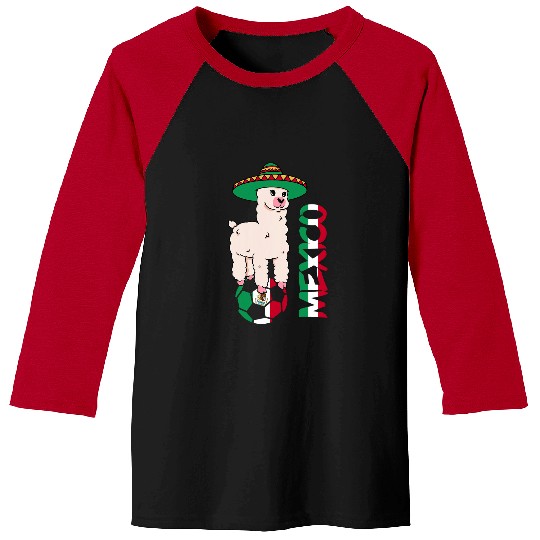 Sport Soccer Llama Lover Mexico Llama Football Mexican Roots Soccer Cinco De Mayo Baseball Tees