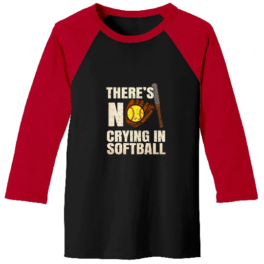 Sport Softball No Crying in Softball Team Softball Fan Girl Gift Baseball Tees