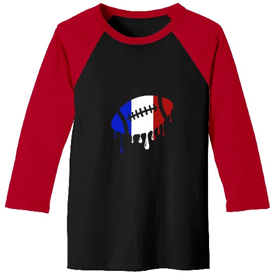 Sport Rugby France Team Rugby Ball Player Flag Baseball Tees