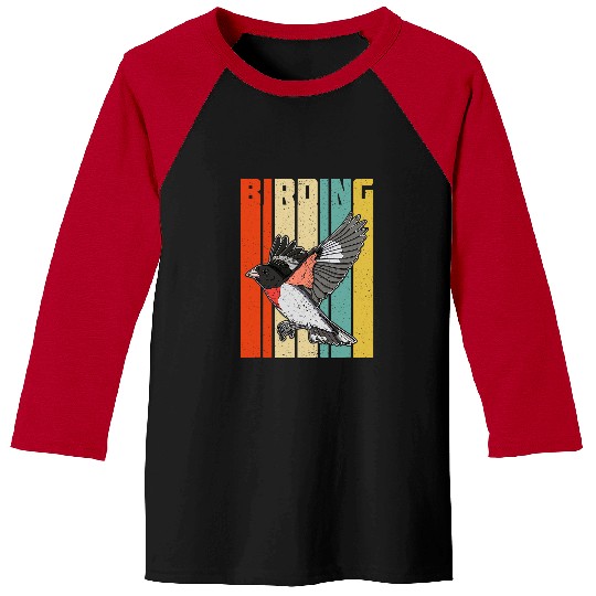 Grosbeak ornithology birdwatching biologist binocular birder 18 Baseball Tees