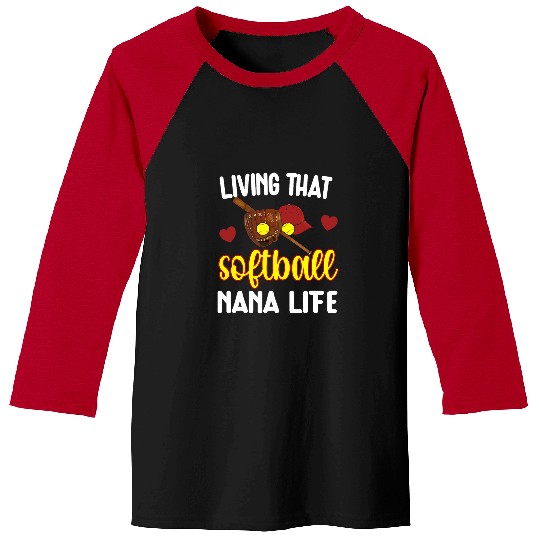 Sport Softball Nana Life Softball Grandma Nana Baseball Tees