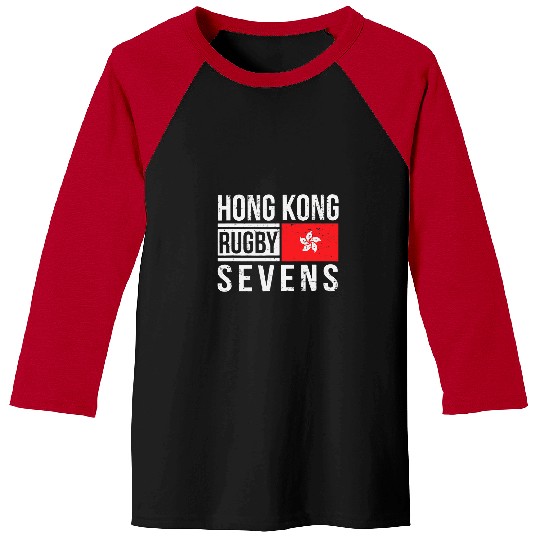 Sport Rugby Hong Kong Rugby Sevens 7s Proud Fans of HK Team Supporter Baseball Tees
