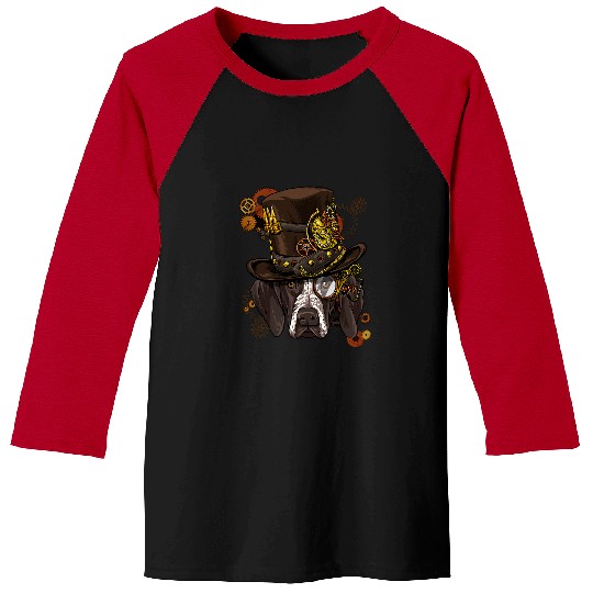 German Shorthaired Pet Steampunk German Shorthaired Pointer GSP Dog Face Baseball Tees