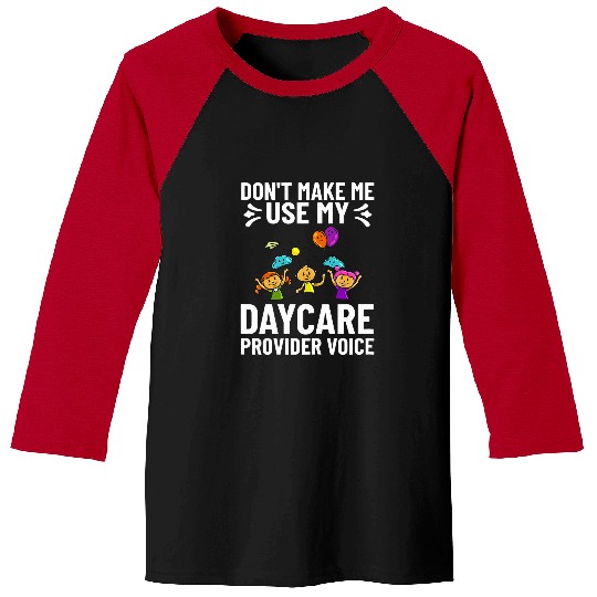 Womens Daycare Provider Childcare Babysitter Thank You 1 Baseball Tees