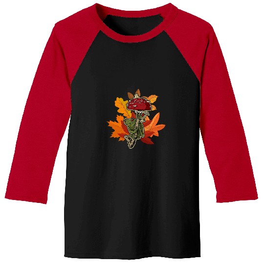Toad mushroom wildlife biologist cute garden cottage flower 5 Baseball Tees