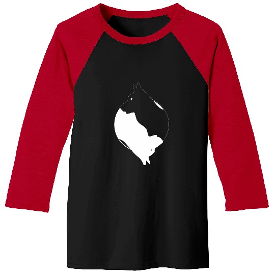 Belgian Malinois Pet Yin Yang Belgian Malinois Funny Dog Symbol Meditation Baseball Tees