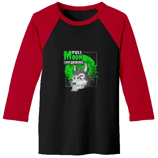 Coyote Mammal Full Moon Influencer Design For Werewolfs Movies Lovers Baseball Tees