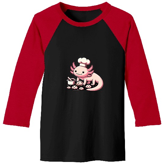 Axolotls Baking Cookies Chocolate Lover Cookie Baker 1 Baseball Tees
