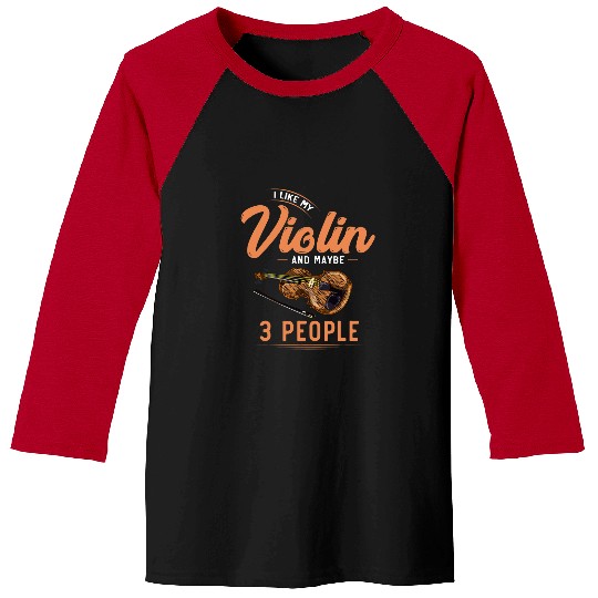 Funny Violin Player Orchestra Music Violinist Funny Violin 21 Baseball Tees