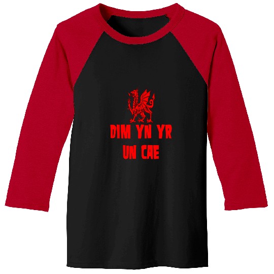 Sport Rugby Dragon Dim yn yr un cae Welsh Rugby Union Dragon Baseball Tees