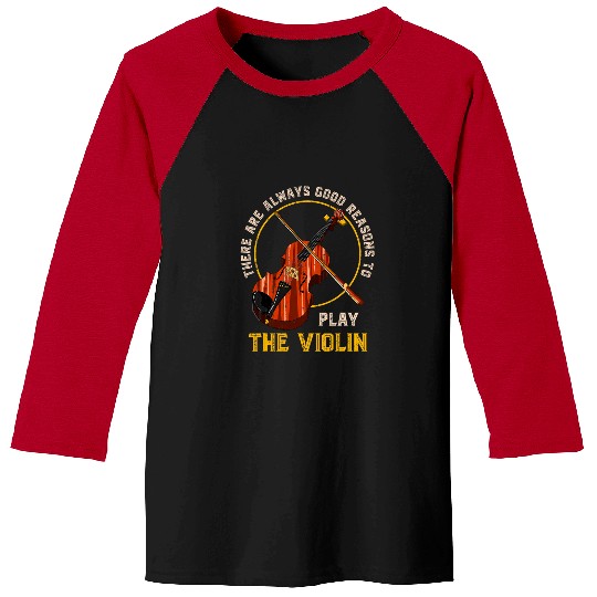 Funny Violin Violinist Musician Orchestra Musical Instrument Funny Violin Baseball Tees