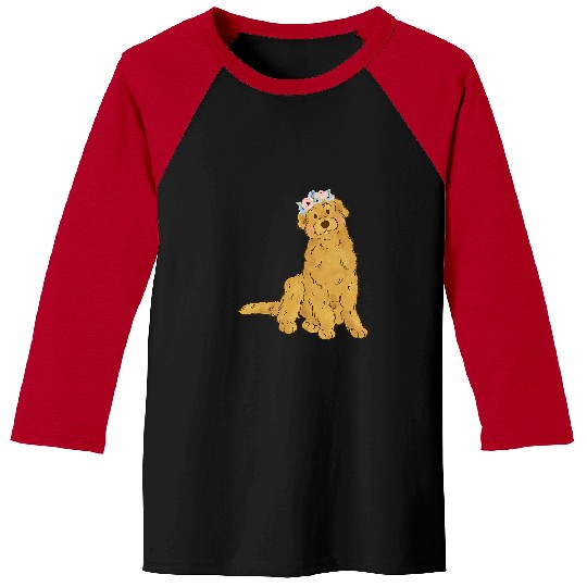 Goldendoodle Pet Floral Goldendoodle Lovers Labradoodle Doodle Dog Mom Baseball Tees