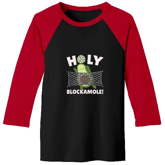 Sport Volleyball Holy Blockamole Volleyball Player Blocker Guacamole Avocado Baseball Tees