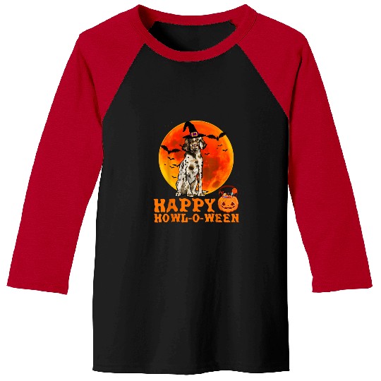 English Setter Pet Funny English Setter Dog Halloween Happy Howloween Baseball Tees