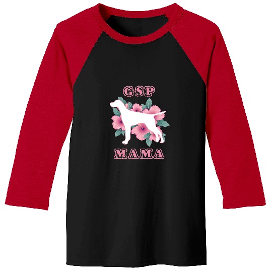 German Shorthaired Pet Womens German Shorthair Pointer Proud GSP Mom Mama 8 Baseball Tees