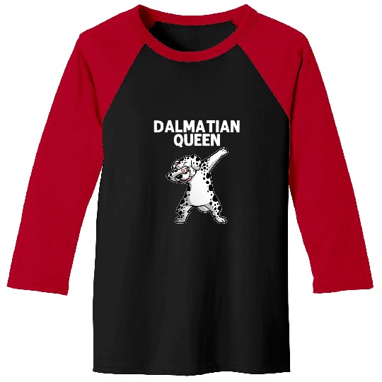 Dalmatian Pet For Women Mom Dalmatians Hip Hop Dabbings Dog 3 Baseball Tees