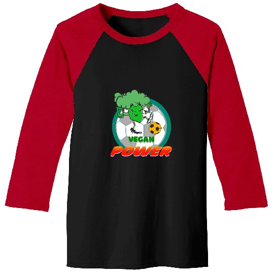 Sport Soccer Plant Vegetarian Soccer Broccoli Vegan Power Football Baseball Tees