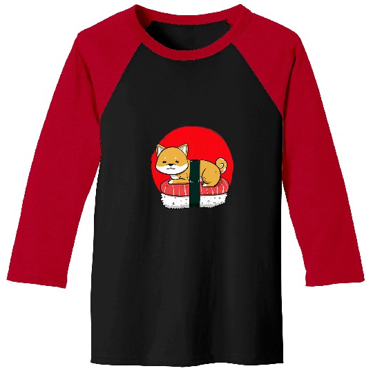 Akita Pet Shiba Inu Japanese Dog Akita Sushi Japanese Food Japan Dog Baseball Tees