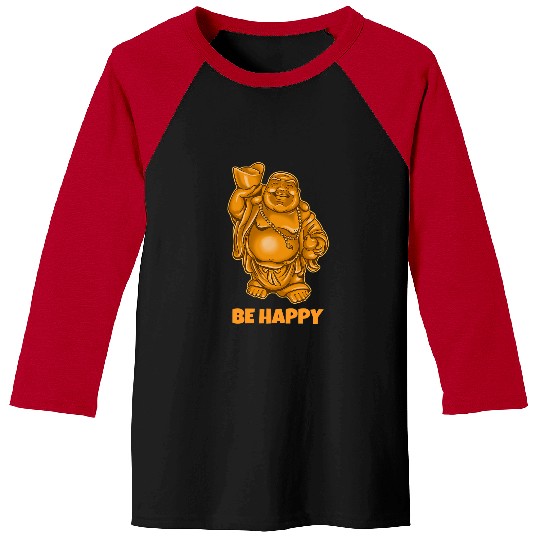 Buddha Monk Namaste Praying Pray Smile Happy Laugh Buddhism 26 Baseball Tees