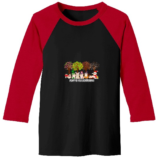 Shih Tzu Pet Happy Everything Shih Tzu Seasons All Year Tree Baseball Tees