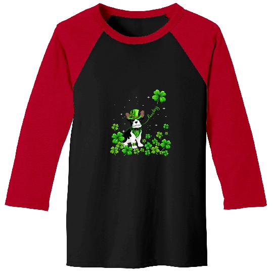 French Bulldog Pet Frenchie Dog Dog Irish Green Shamrock Clover St Patricks Baseball Tees
