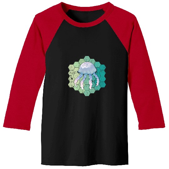 Jellyfish Ocean Animal vintages For Marine Sea Biologists Baseball Tees