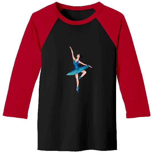 Artistic Ballet Ballerina Pointe Barr Graphic 7 Baseball Tees