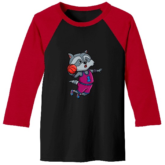 Basketball Raccoon Bball Coachs Player Sports Trash Panda Baseball Tees