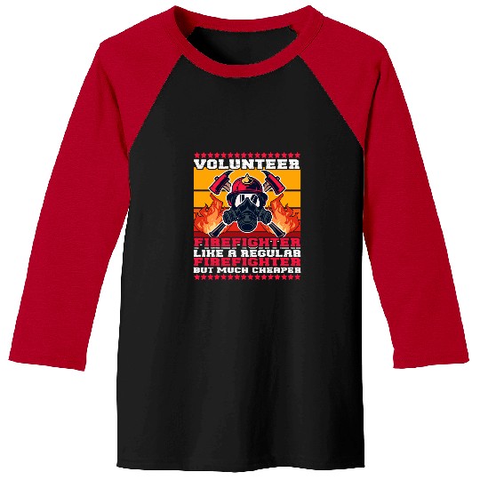 Volunteer Firefighter Fireman 2Firefighters Baseball Tees