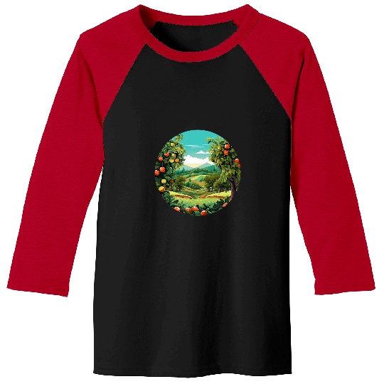 Cool Apple Plantation Costume for Farmer Boys and Girls Baseball Tees