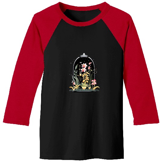 Orchid Flower Plant Terrarium Houseplant Gardener Florist Baseball Tees