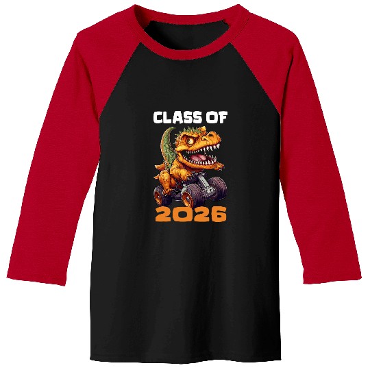 Dinosaur Pet Class of 2026 Dinosaur TRex Back To School Racing Baseball Tees