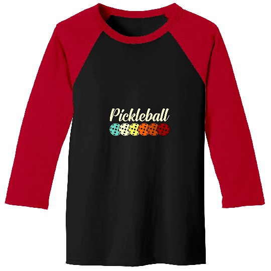 vintages Retro Pickleball Player Paddle Sports Coachs Graphic Baseball Tees