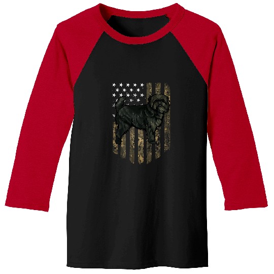 Affenpinscher Pet Camo American Flag Affenpinscher 4th Of July USA Baseball Tees