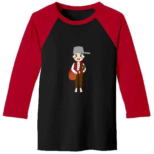 Johnny Appleseed Day Apple Tree Farmer Orchard Seed Kids Baseball Tees