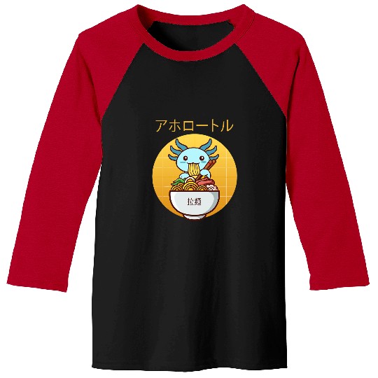 Axolotls Pet Ramen Axolotls Kids Men Women Cute Mexican Walking Fish 281 Baseball Tees
