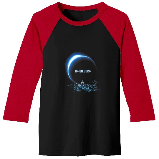 Astronaut Total Solar Eclipse 2024 April 8 Astronomy Lovers Baseball Tees