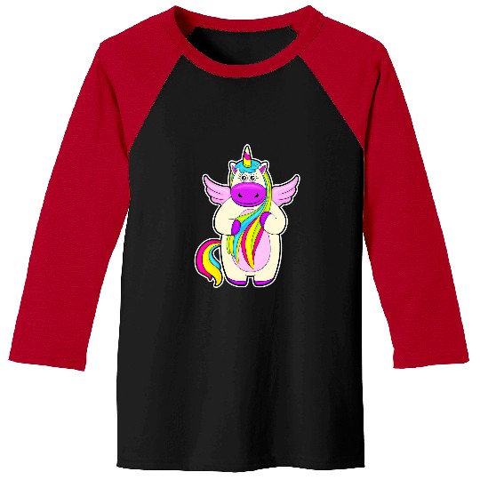 Unicorn Pet Angel wings Baseball Tees