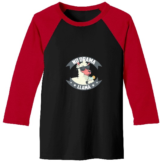 Llama Pet South American Llama Lover Lover Farming No Drama Baseball Tees