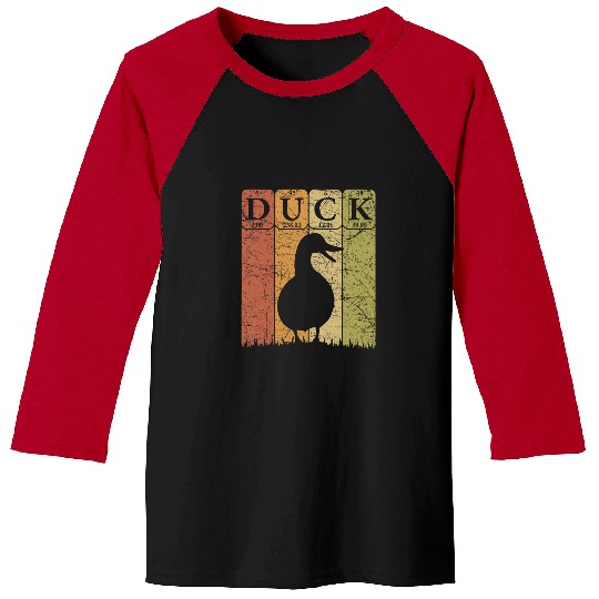 Duck Periodic Table Elements Duck Farmer Retro 26 Baseball Tees
