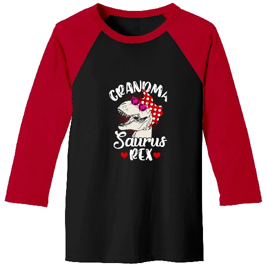 Dinosaur Pet Grandma Saurus rexs Mothers Day Present For Nana Mimi Gigi Baseball Tees