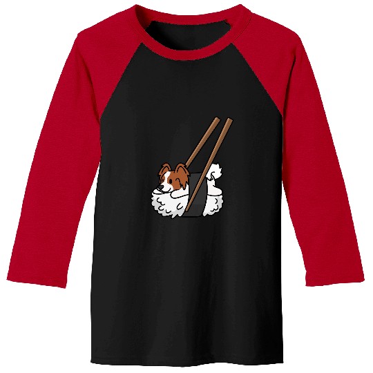 Sushi Bow Tie Dog Baseball Tees