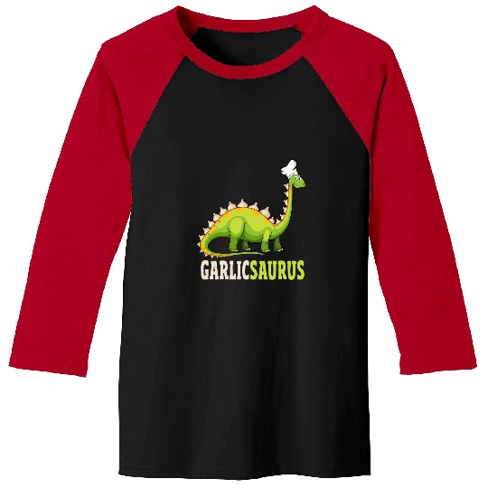 Dinosaur Pet Funny Garlic Dinosaur Lovers Dino Lover Restaurant Chef Baseball Tees