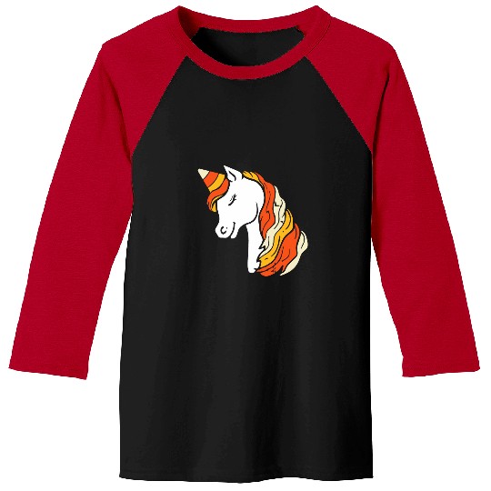 Unicorn Pet Halloween Candy Corn Unicorn Party Costume Cute Baseball Tees