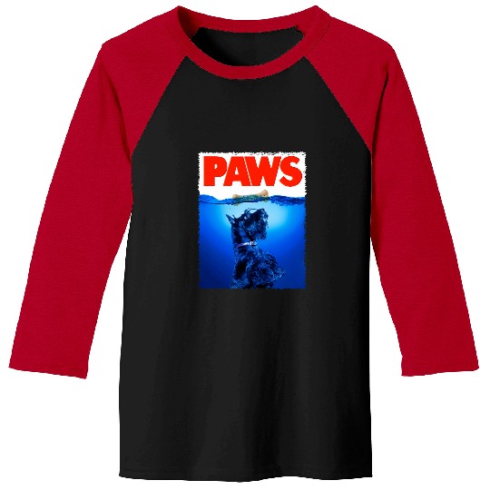 Classic Schnauzer Paws Cute Pet Lover Animal Schnauzers Dog Baseball Tees