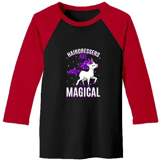 Unicorn Pet Hairdressers Are Magical Unicorn Job Hairstylist Profession Baseball Tees