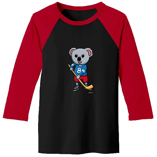 Koala Lover Ice Hockey Player Coachs Winter Sport Goalie Baseball Tees