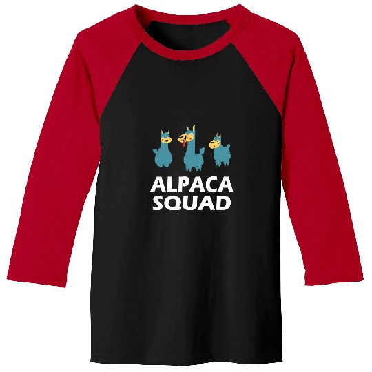 Llama Pet squad alpaca and Baseball Tees