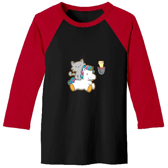 Unicorn Pet Grumpy Pocket Cat Face Kawaii Unicorn Pet Kitten Animal Baseball Tees